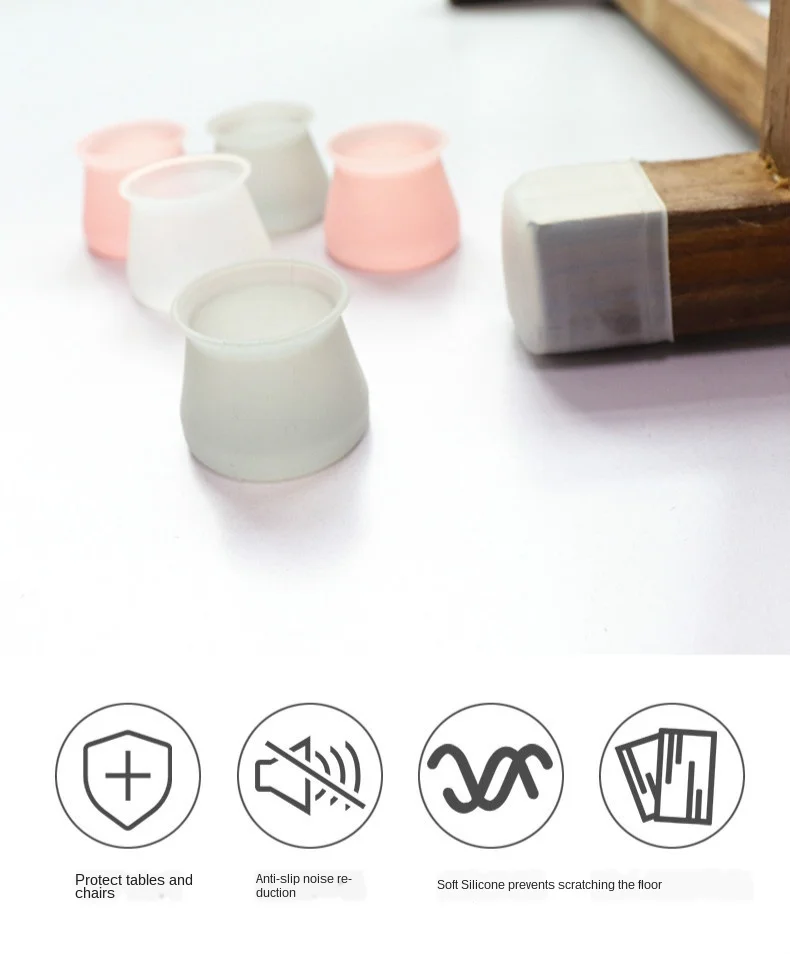 Новинка 24 шт. колпачки для ножек стула силиконовые протекторы пола мебель стола