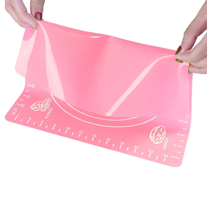 Силиконовая посуда для выпечки с чехлом нескользящий коврик раскатки теста