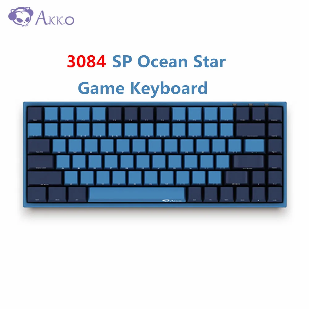 Механическая игровая клавиатура AKKO 3084 SP с океанской звездой 84 клавиши Cherry MX