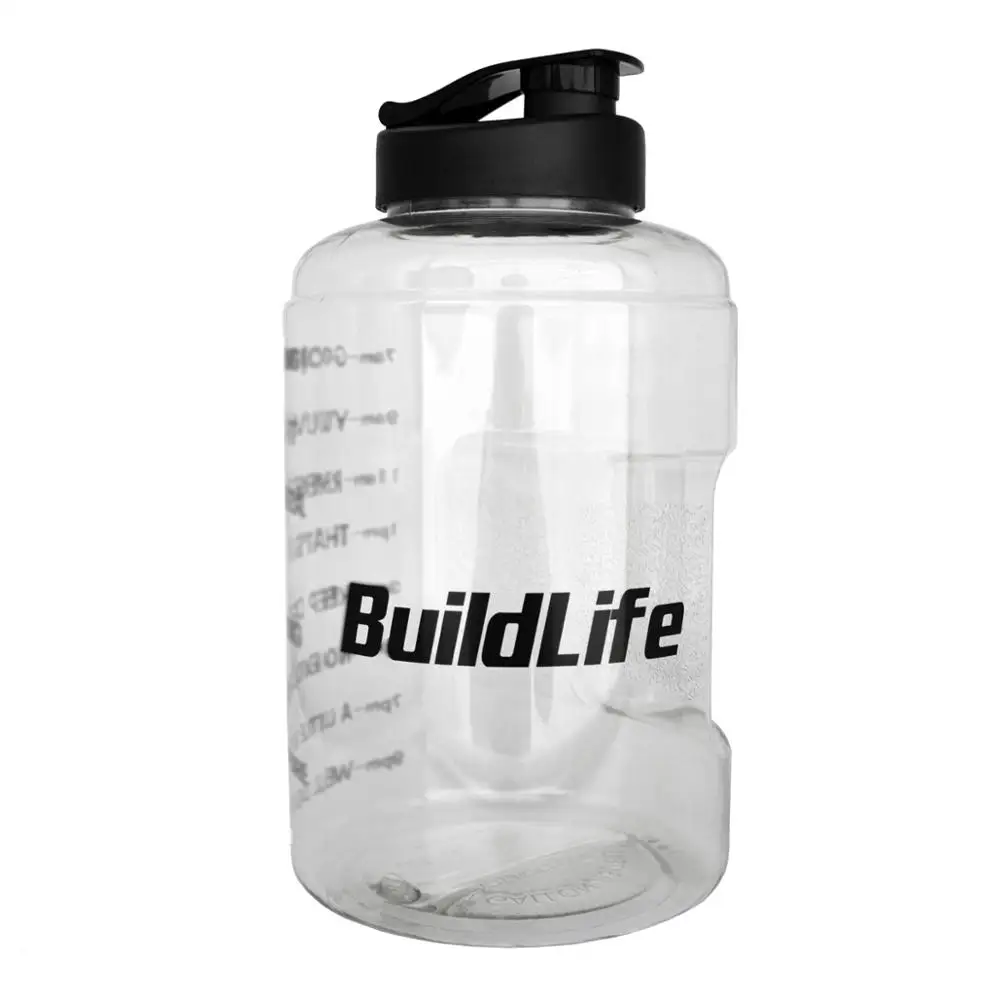 Clear Buildlife 3.8L с широким горлышком 1 галлон бутылка для питьевой воды BPA бесплатно обучение большой емкости чайник для наружного кемпинга чайник кружка - Цвет: Clear