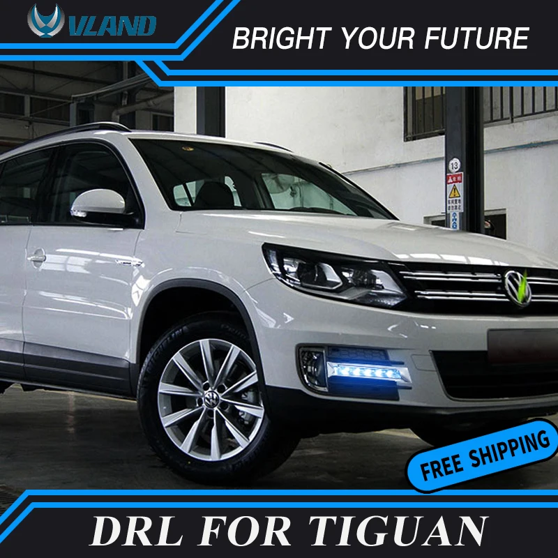 Автомобиль спереди Дневной светильник для дневных ходовых VW Tiguan 2013-2017