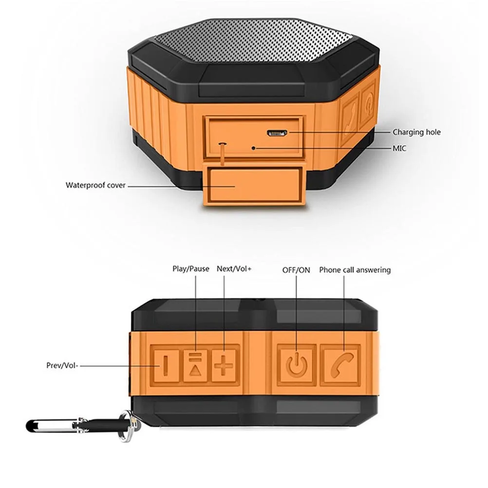 Перезаряжаемый Мини Портативный уличный спортивный беспроводной IP67
