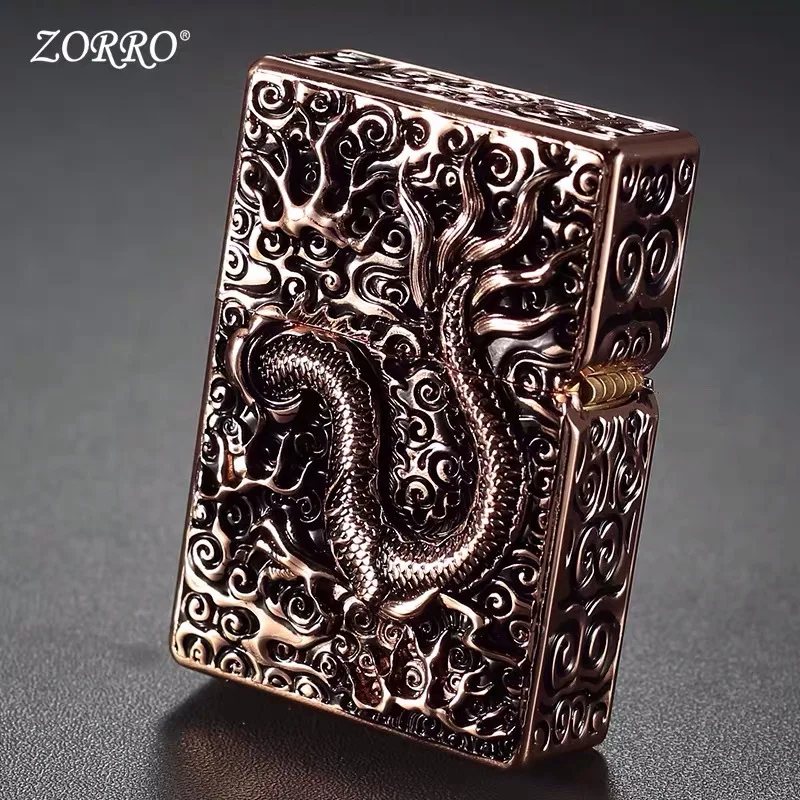 

Zorro Retro Creative Atmosphere Heavy Armor Gift Kerosene Lighter