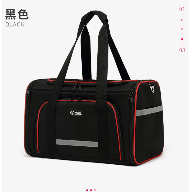 

45x30x30cm Expandable Foldable Pet Carrier Dog Soft Crate Kennel Car Vehicle Travel Two Side Expasion Easy Carry On Luggage