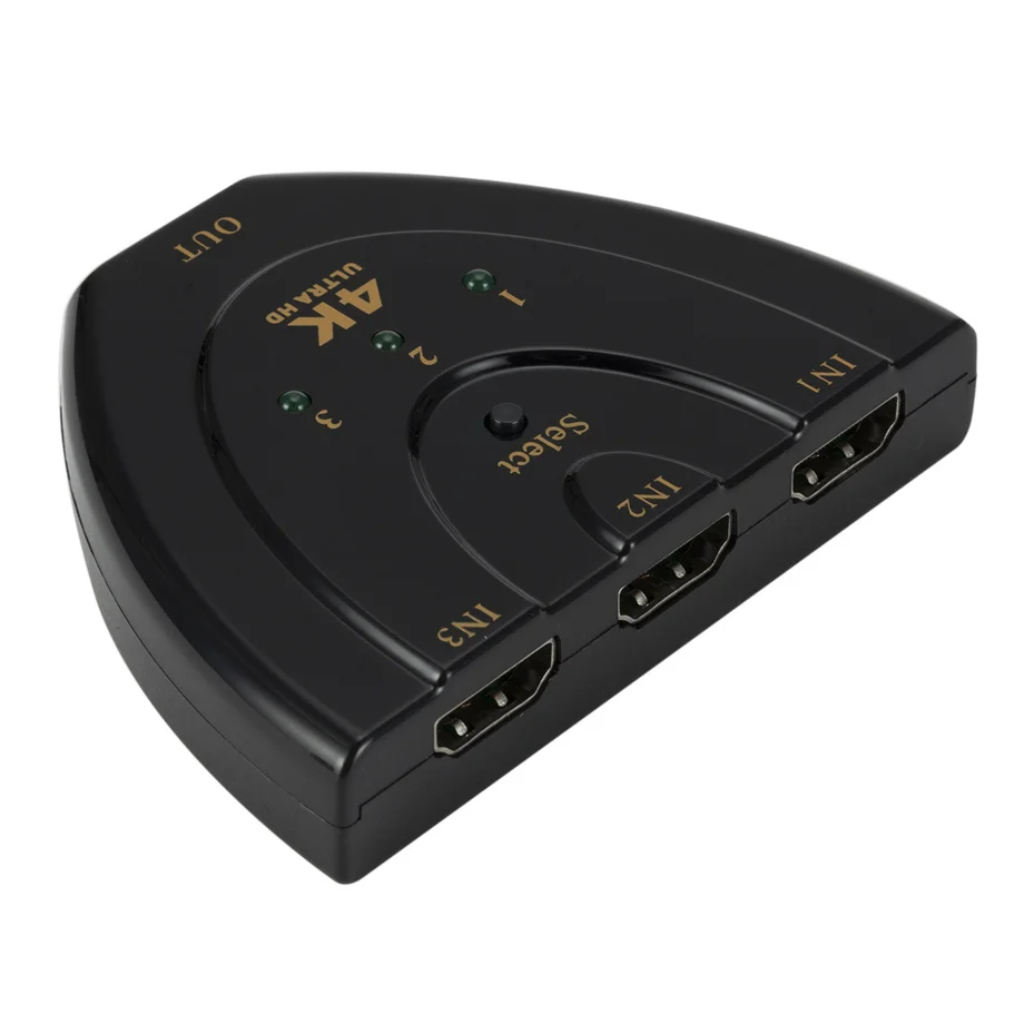 Grwibeou 4K * 2K 3 в 1 из Порты и разъёмы концентратор HDMI переключатель с пультом