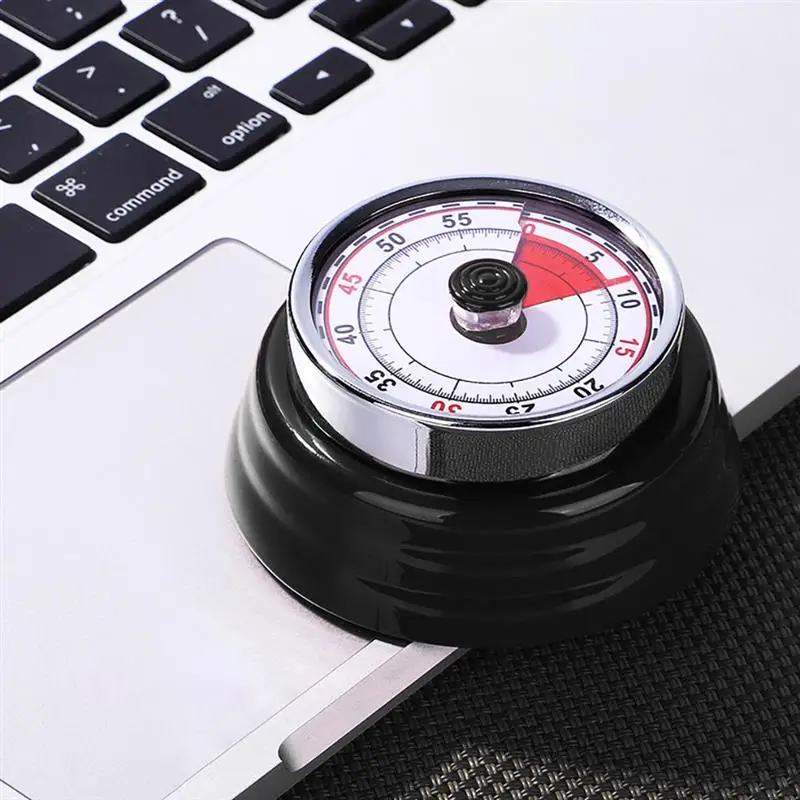 Mechanical Magnetic Kitchen Timer Cooking Alarm Counter Clock Baking Reminder Mini Round Shape Stainless Steel Manual Countdown | Дом и сад