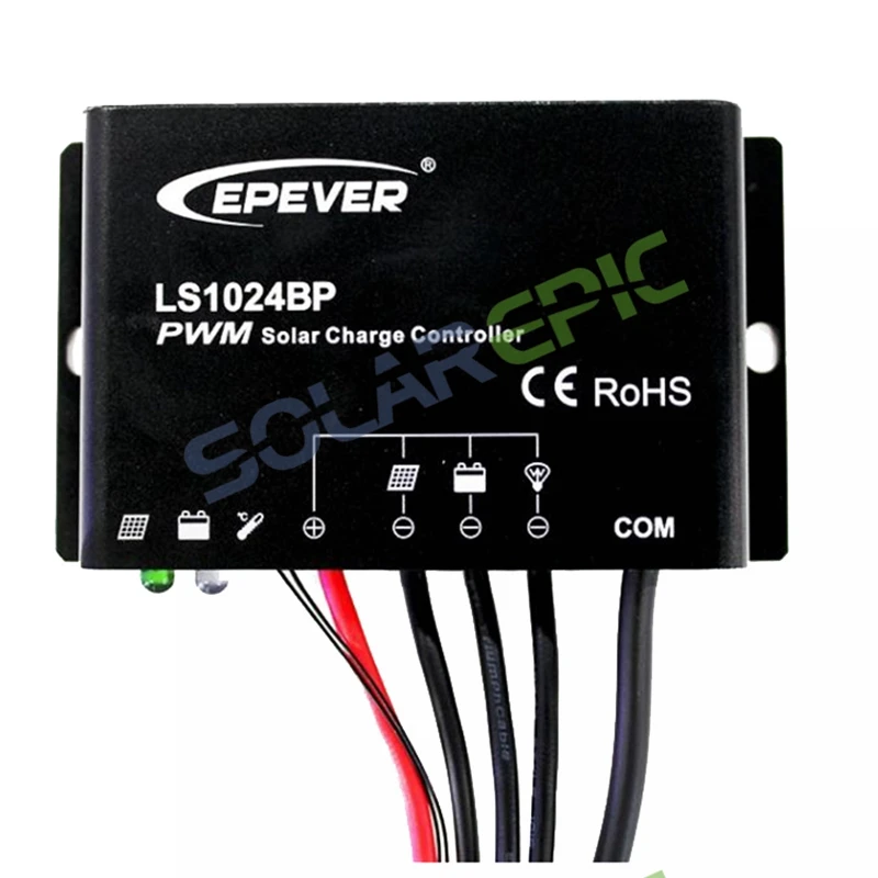 10А Epever Водонепроницаемый Контроллер заряда LS1024BP PWM регулятор зарядного