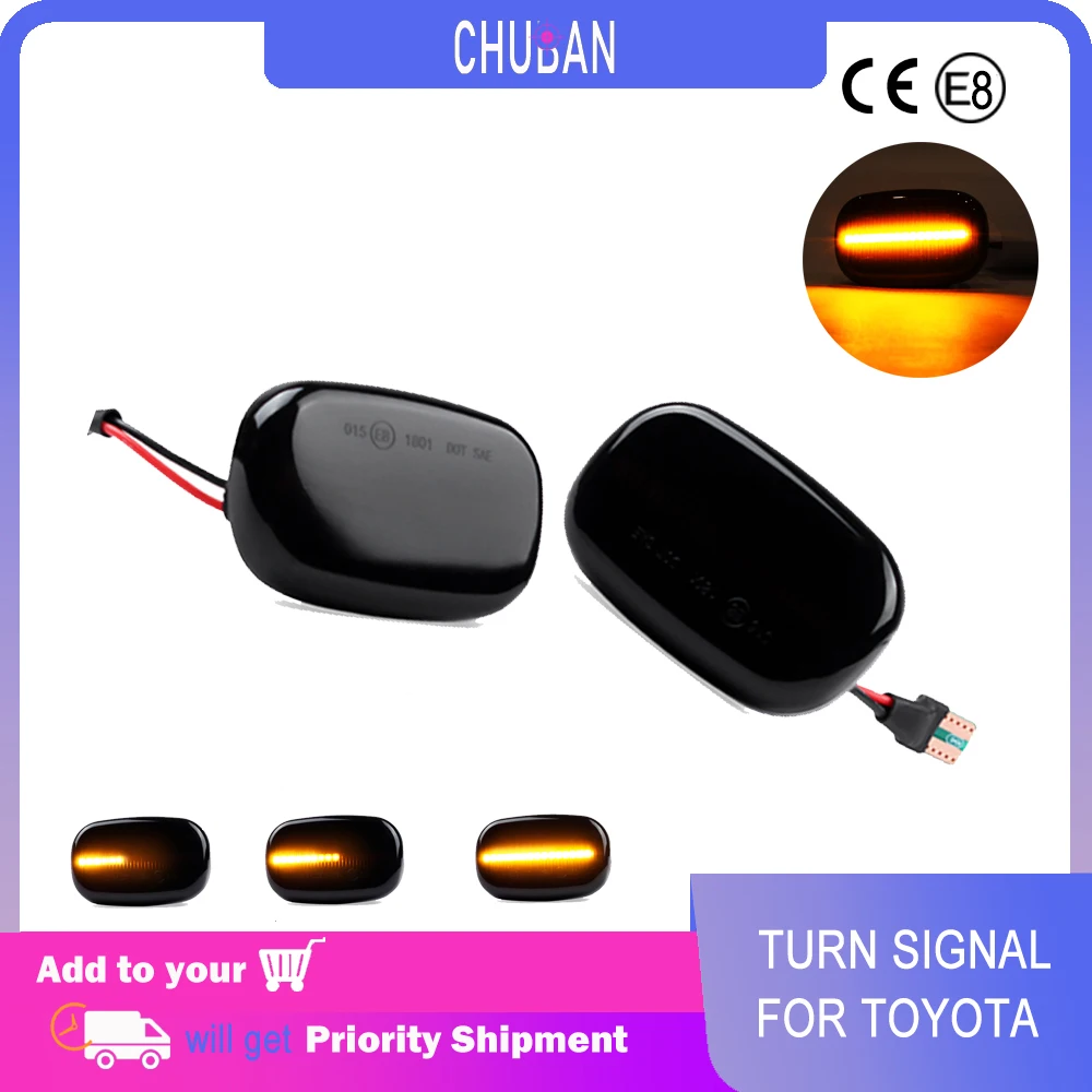 Автомобильный светодиодный динамический боковой габаритный фсветильник рь для