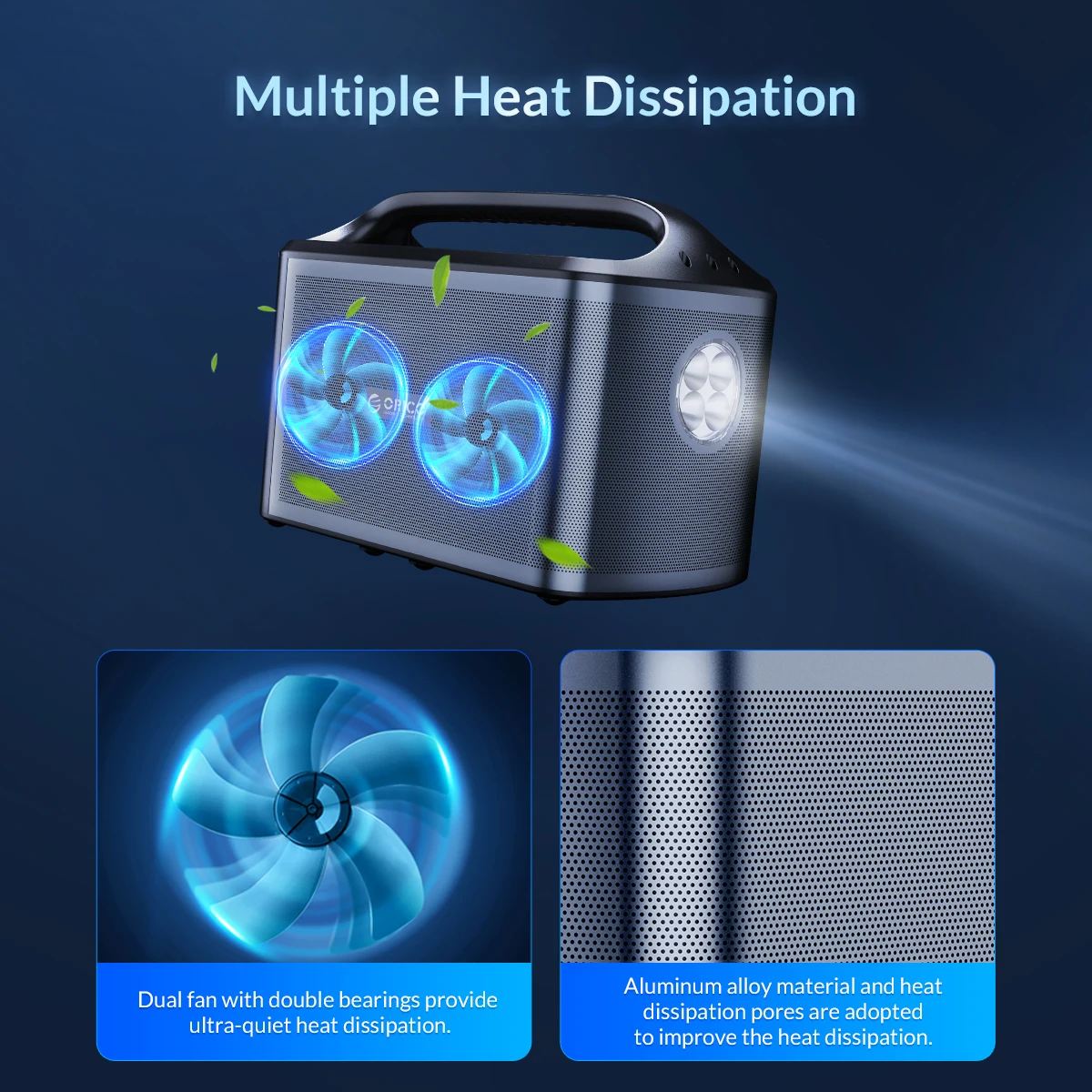 Портативная электростанция ORICO 500 Вт резервная перезаряжаемая литиевая батарея