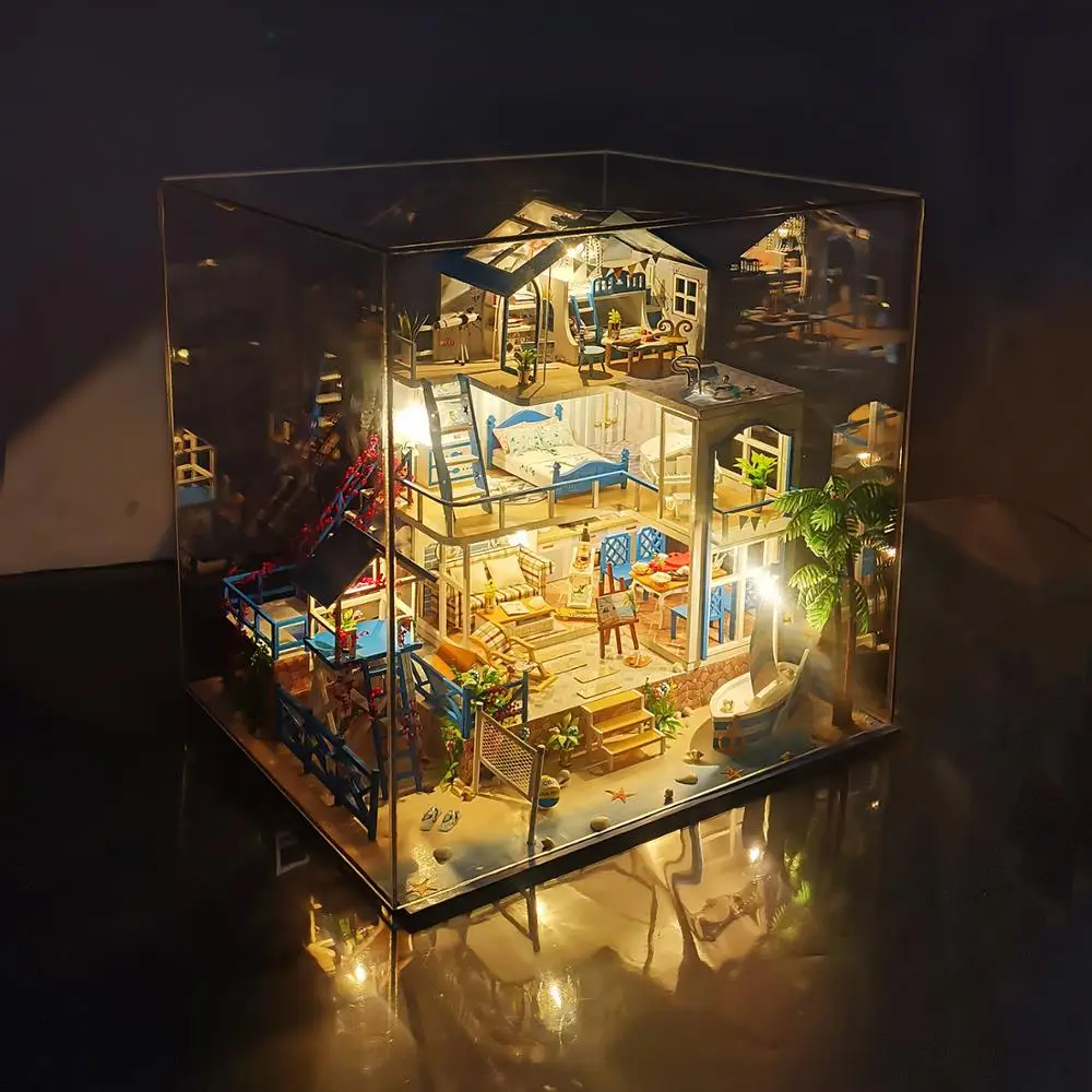 Маленький кукольный домик мечты 3D модель сделай сам сборная игрушка миниатюрный