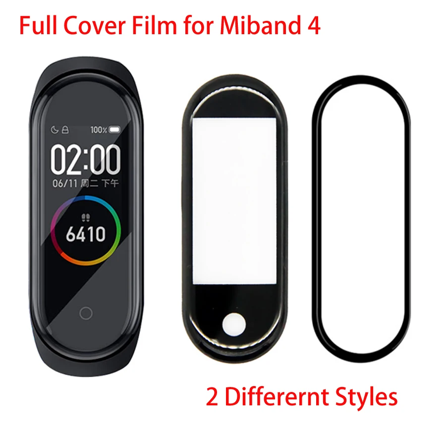 

Защитная пленка для Xiaomi mi band 4, mi band 4, мягкое стекло, полное отверждение, 3D smart wistband, Защитная пленка для xiaomi band 4, 2 стиля