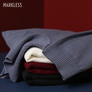 Мужская Облегающая водолазка без марки, Мягкие Вязаные Теплые повседневные однотонные Топы 2019, Модный пуловер MSA9715M