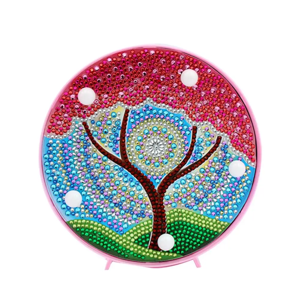 

LED Decoration Light Christmas Gift DIY Full Drill Diamond Painting Light Bedroom Night Lamp Home Desk Decorative Night Lights