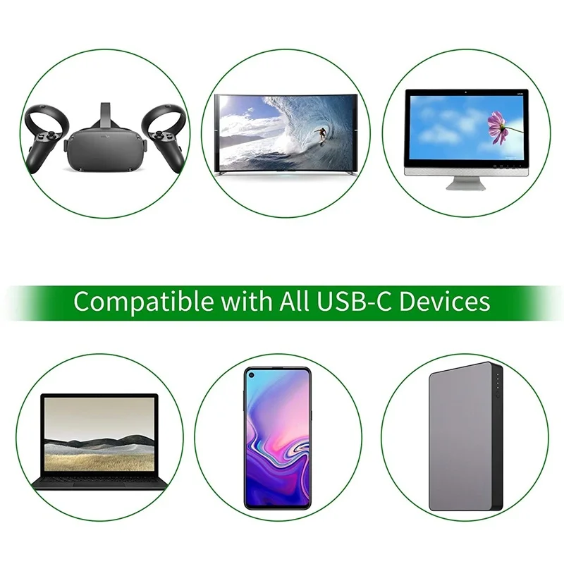 Кабель для передачи данных с разъемом USB Type C 3 1 Для Oculus Link Steam VR Quest/ 2 3.0 5 Гбит/с м