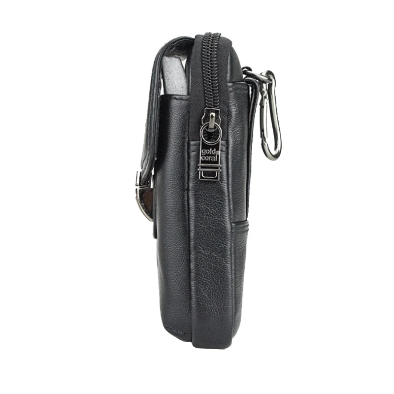 Phone Pouch Belt Waist Bag for UMIDIGI BISON Doogee Blackview Cubot 5.8'' 6.3'' Case Flip Cover Genuine Leather Zipper bags |