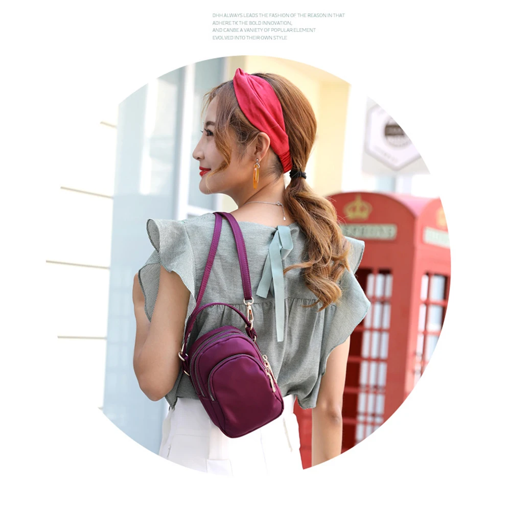 Buylor Crossbody Bags Mini Women Cell Phone Shoulder Bag Female Fashion Lightweight Nylon Messenger Bag Waterproof Wallet Ladies