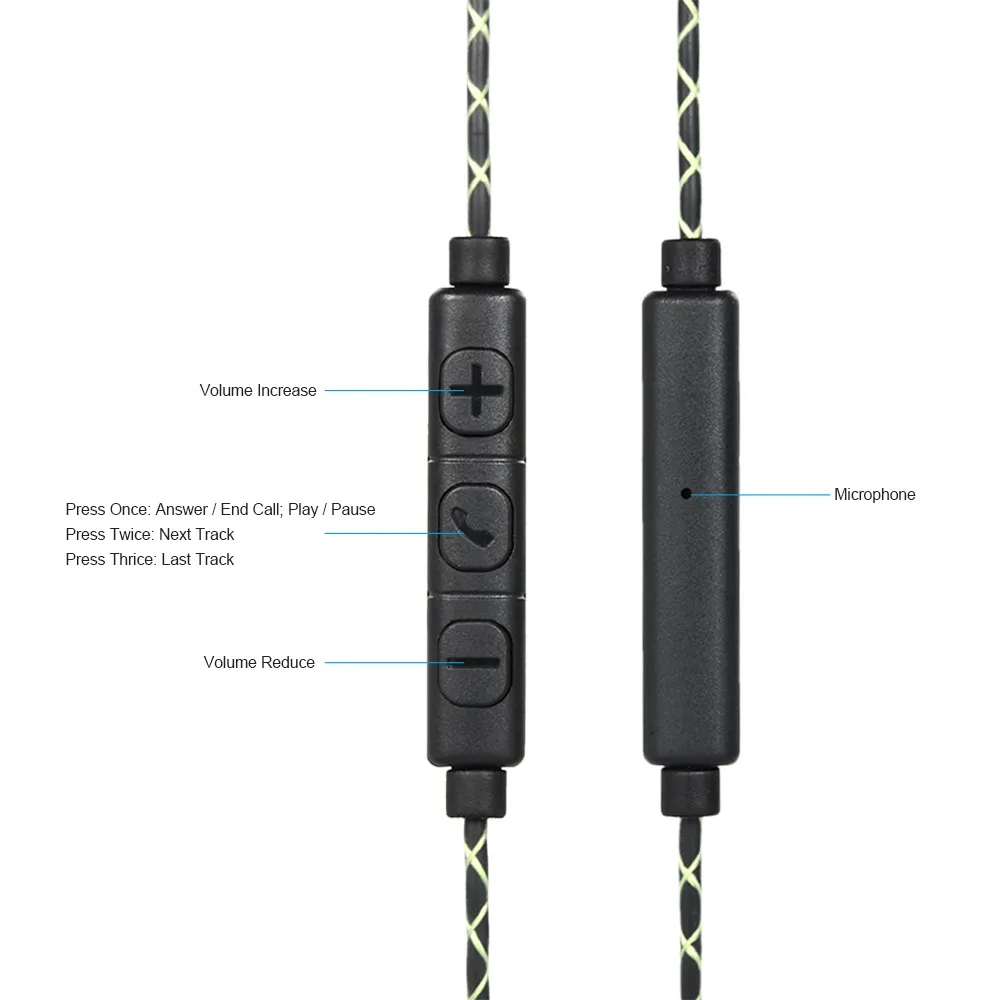 3 5 мм проводной кабель для наушников съемный сменный шнур в линии управления
