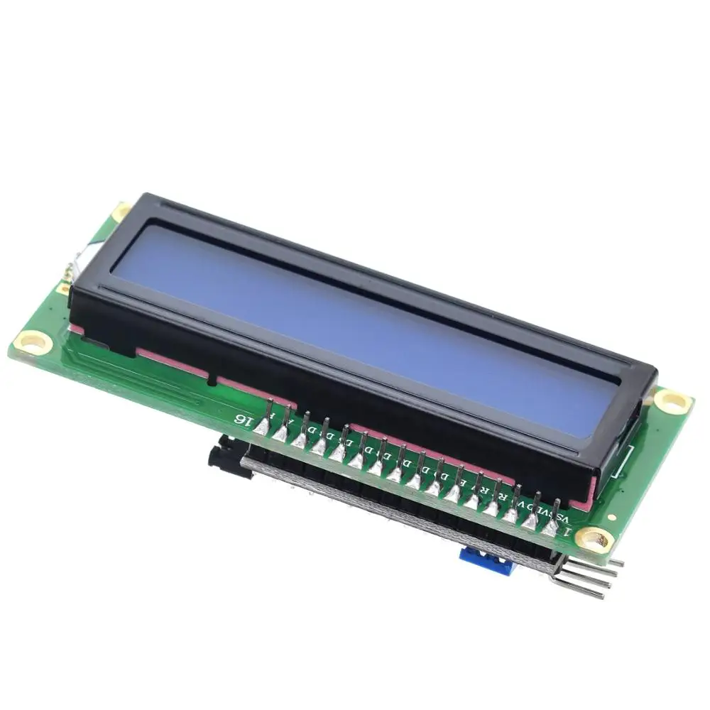 ЖК модуль 1602 + I2C LCD синий/зеленый экран PCF8574 IIC/I2C адаптер пластина для