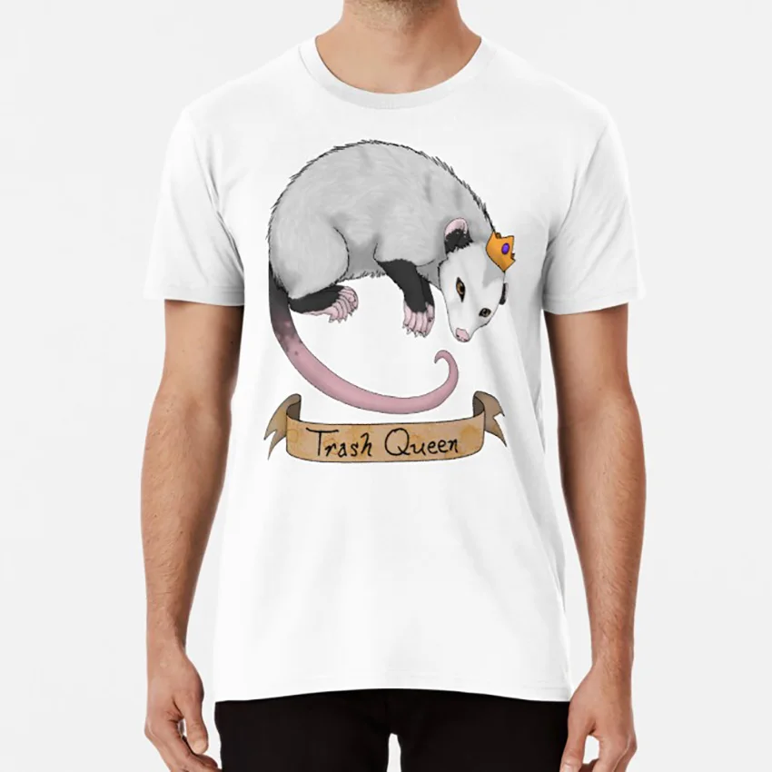 Мусор королева опоссум поссум футболка мусор Король животных животное аркциция
