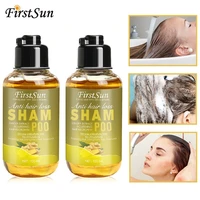 anti hair loss shampoo herbal ginger ginseng extract hair shampoo repair damaged hair regrowth improve hair frizz hair care 100