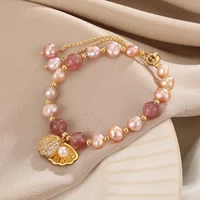 shell pearl bracelet light luxury bracelet beads beaded fashion jewelry bracelets for women wholesale bulk bracelets for women