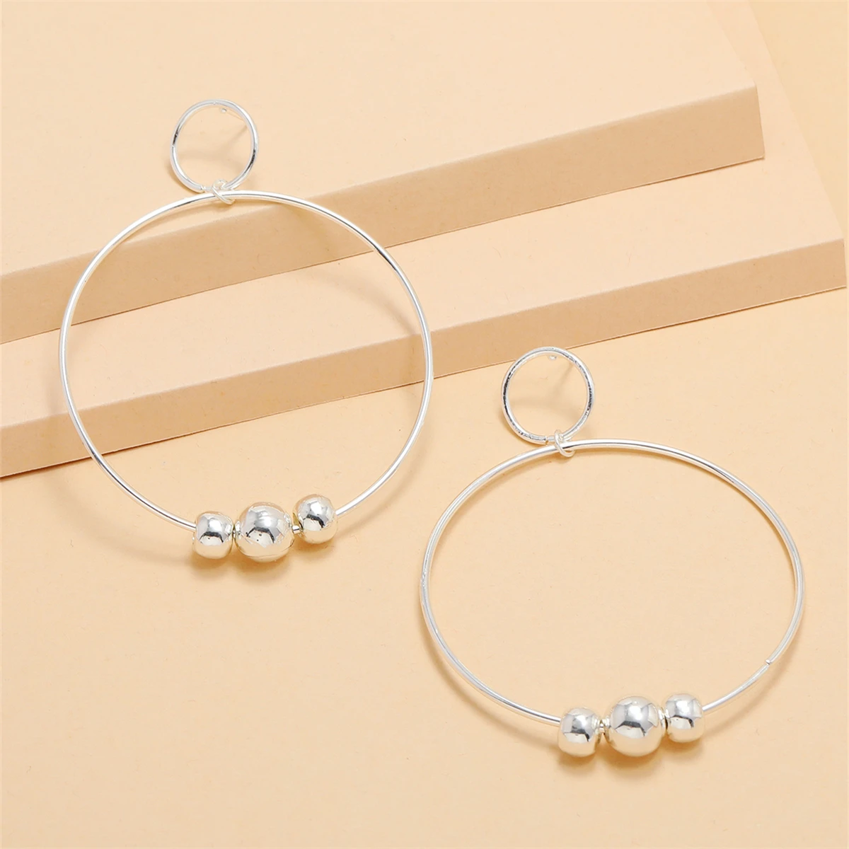 

Trendy Large and Small Circlee Arrings Dangle , Female OL Temperament Earrings, Daily Collocation Gifts pendientes colgantes