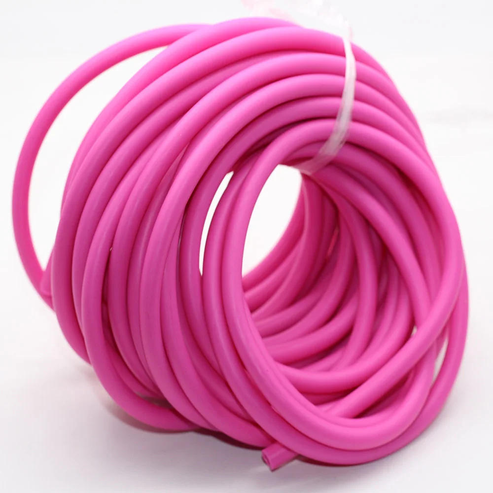 3060 pink 10M Резистивная лента 10 м кусок размер 3060 3070 4070 натуральная Резиновая лента латексная трубка трос веревка-жгут ленты для упражнений - Цвет: 3060 pink 10M