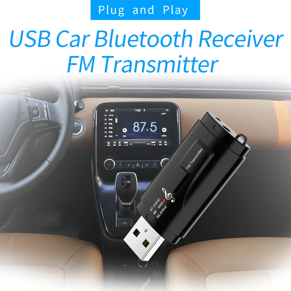 2 в 1 FM-передатчик автомобильный Bluetooth-совместимый приемник 5 0 USB FM-модулятор 3 мм AUX
