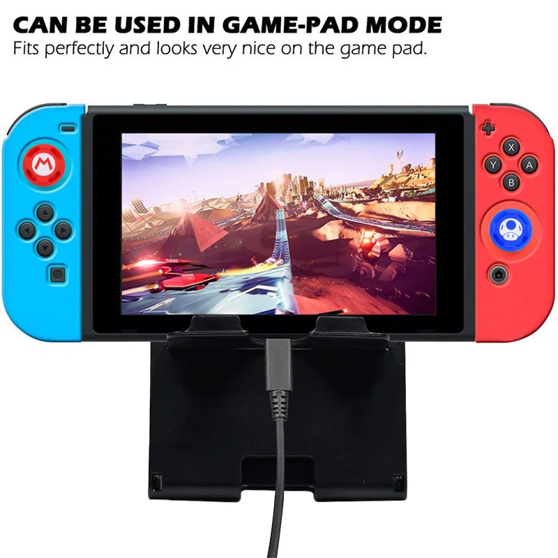 Силиконовый чехол Joycon для rend Switch, Противоскользящий резиновый чехол, Защитный колпачок для джойстика для nintendo Switch, контроллер