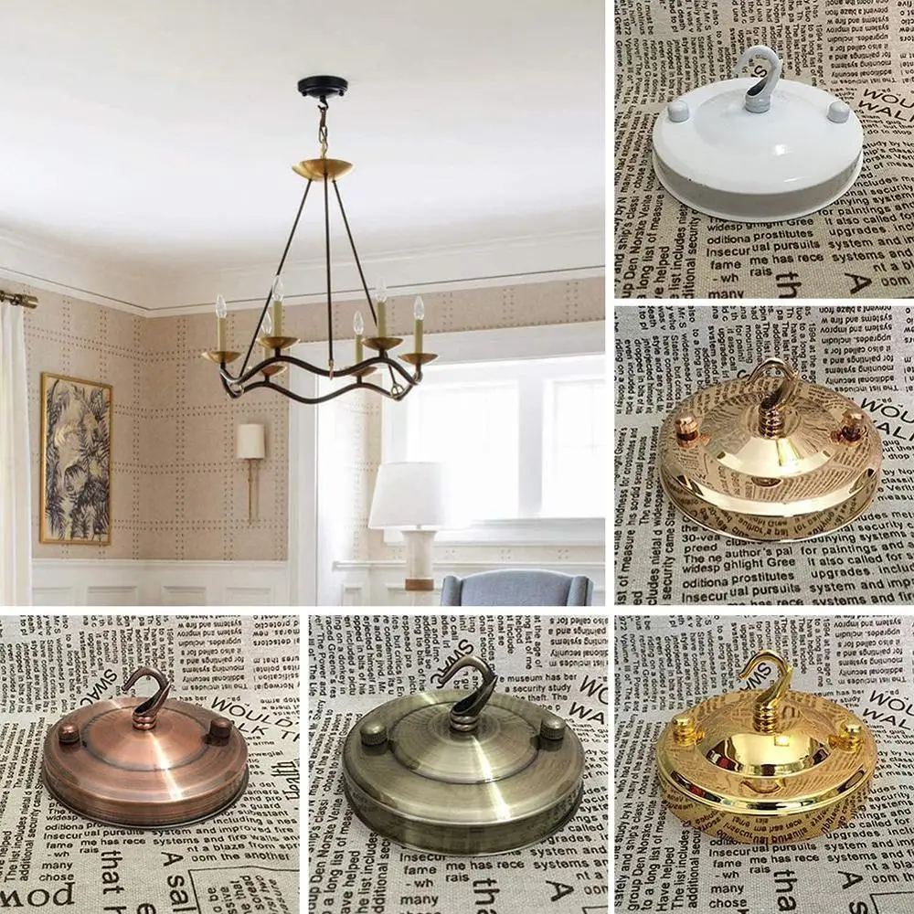 1 шт крючок Потолочная пластина Кольцо фонарик птичья клетка крюк DIY лампы