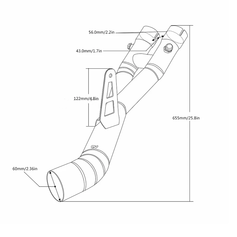 Удаление катализатора для Yamaha R1 R1M YZF-R1 2015-2020 выхлопная труба мотоцикла скользит