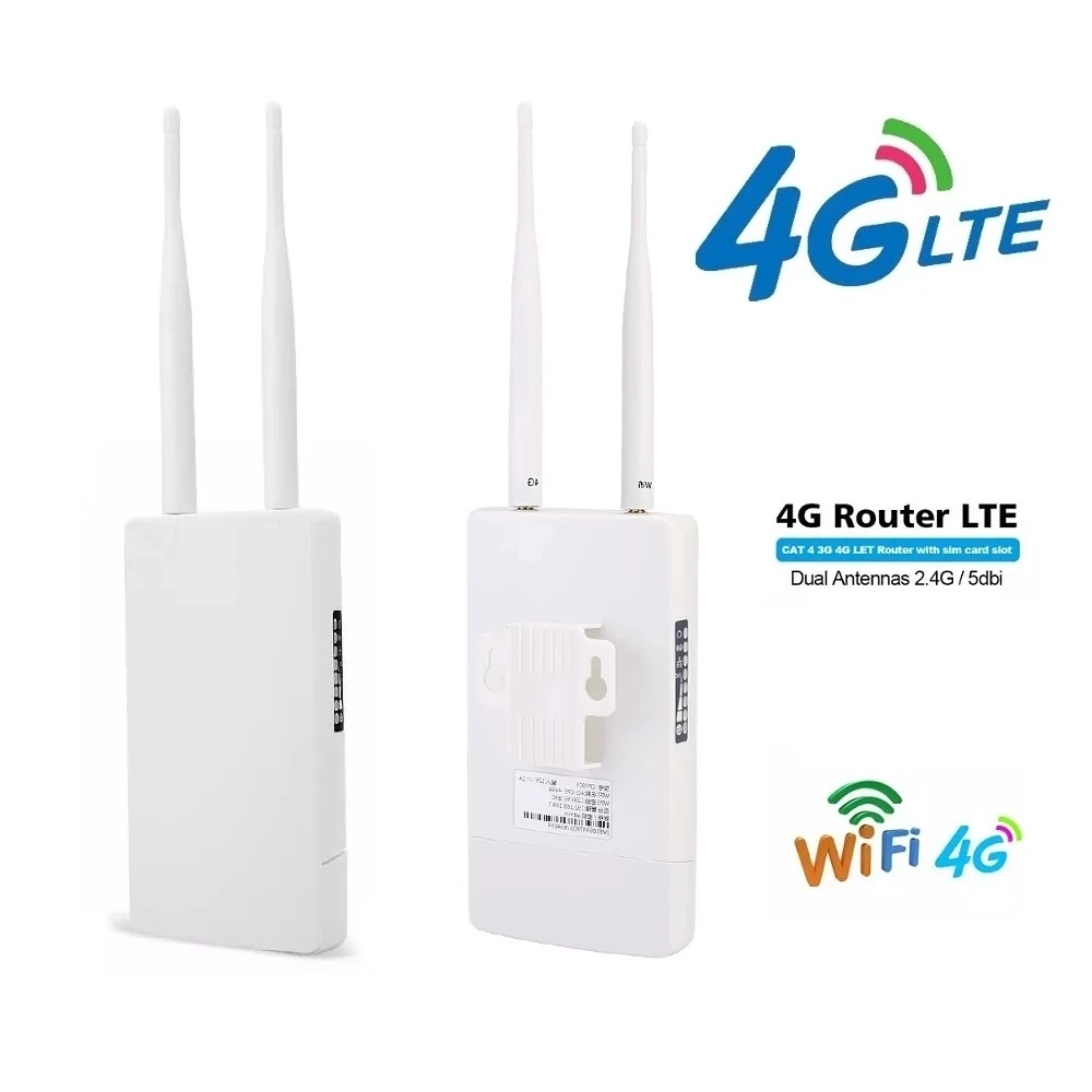 Уличный роутер с питанием от солнечной панели 4G LTE комплект роутера CPE CAT4 2 Wi-Fi