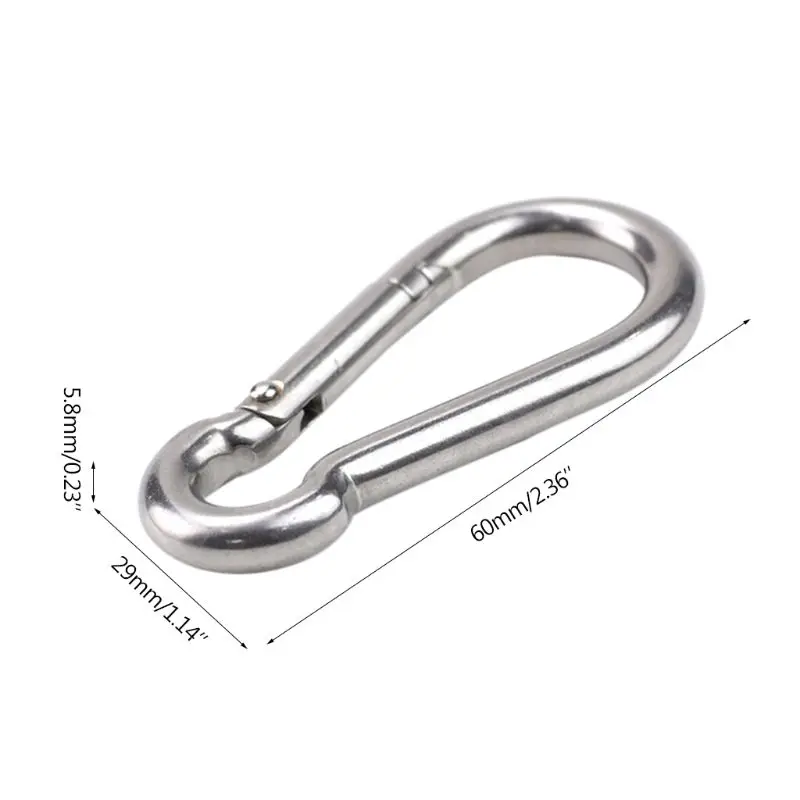 4 Pcs Carabiner Clip Spring Snap Rope Connector Hooks Heavy Duty Durable Swing Dropshipping | Обустройство дома