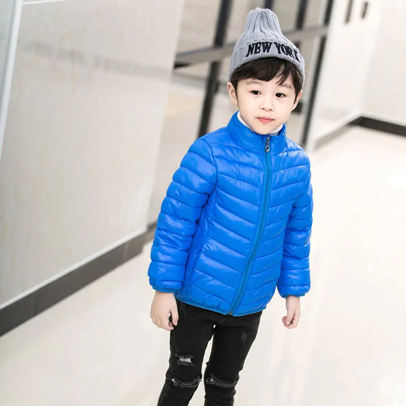 blue no hooded Детская куртка Весенняя верхняя одежда осеннее теплое пуховое пальто с капюшоном для мальчиков и девочек парка для подростков детская зимняя куртка парки для детей от 2 до 15 лет - Цвет: blue no hooded