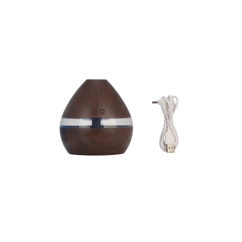 

Aromatherapy Essential Oil Diffuser 300Ml Wood Grain Aroma Diffuser With Timer Cool Mist Humidifier For Large Room,Home,Baby Bed