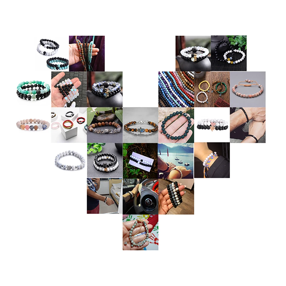 Бусина из натурального камня морганита 6/8/10 мм