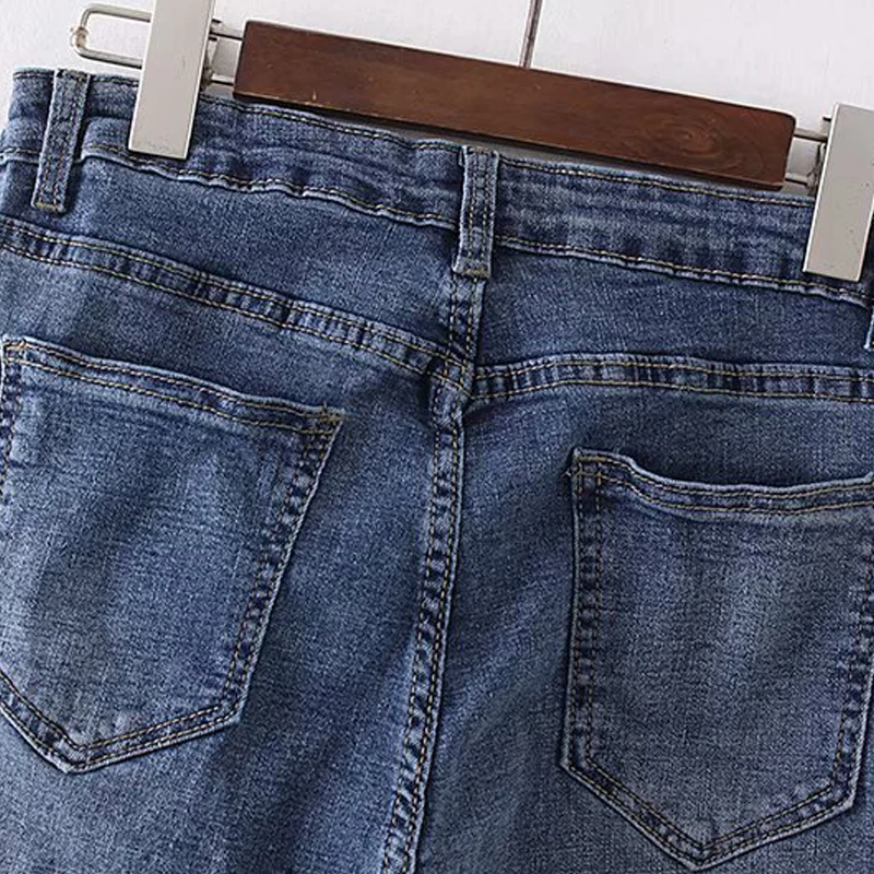 

Boyfriends Women Jeans with High Waist Ankle-Length Pencil Pants Plus Size Skinny Jeans Femme Woman Vaqueros Muje