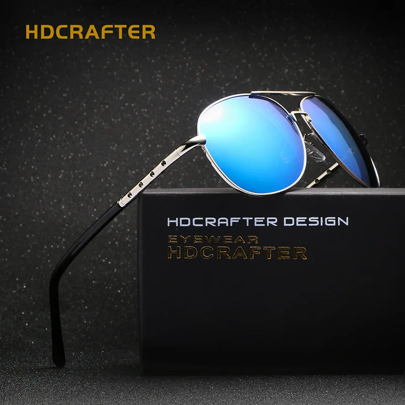 2020 HDCRAFTER поляризационные солнцезащитные очки для мужчин винтажные мужские