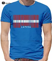 New Fashion Funny Clothing Casual Short Sleeve Tshirts Barcode Style Flag - Mens Crewneck T-Shirt - 7 Colour casual Unisex S-5Xl