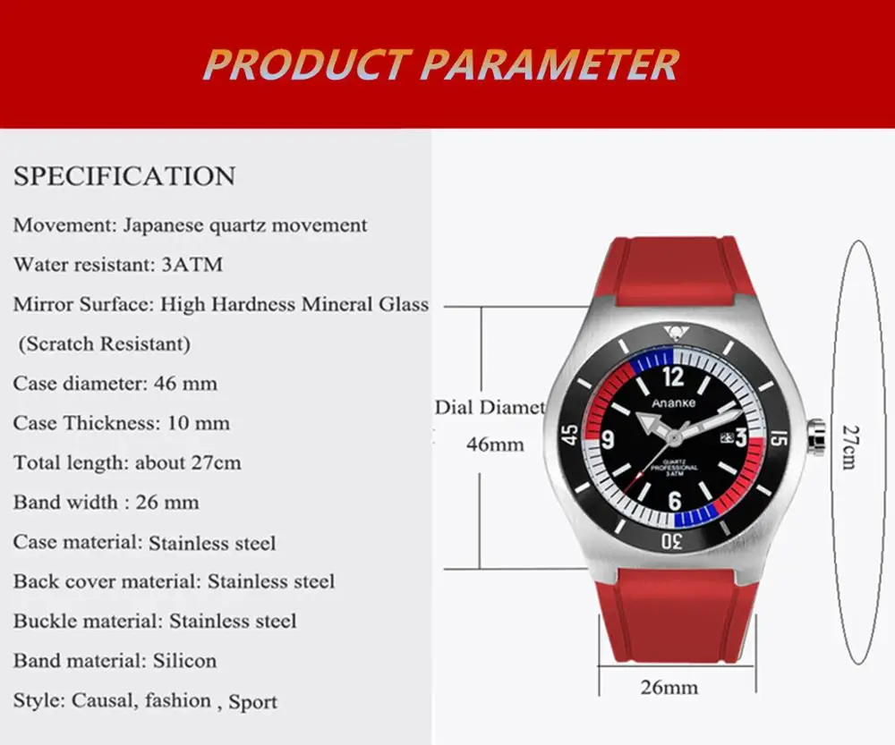 Модные Роскошные Кварцевые часы с большим циферблатом мужские военные