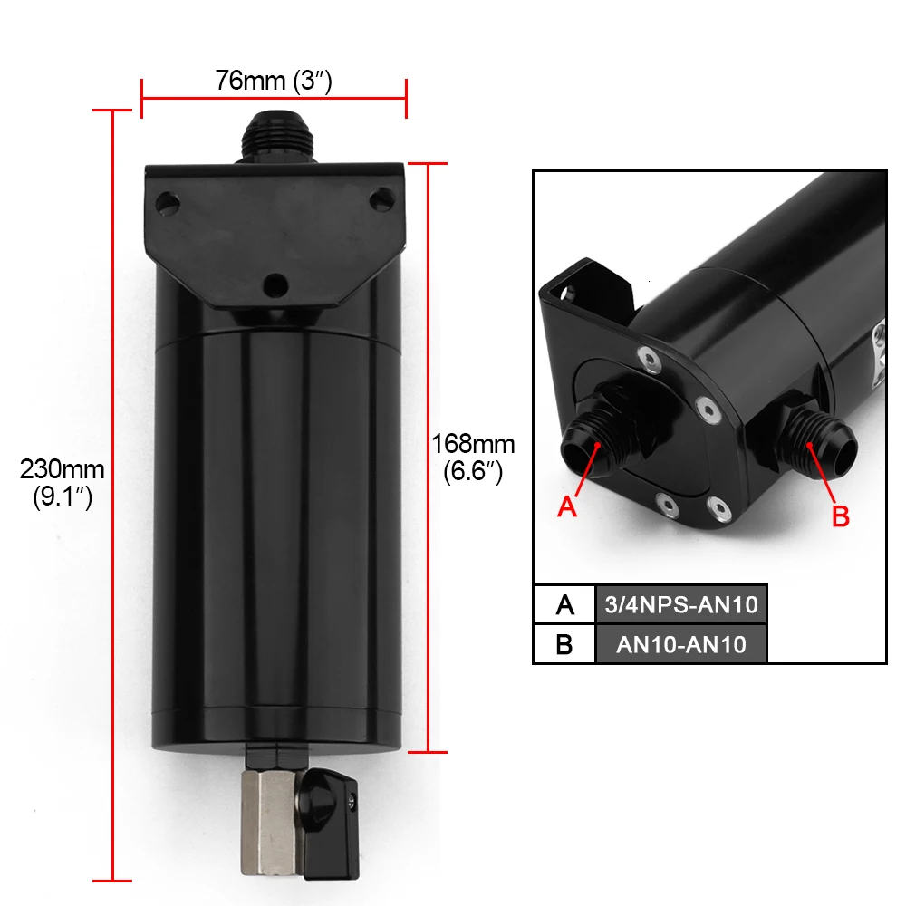 Универсальный наблюдаемая 500 мл Автогонки 2 Порты и разъёмы маслоуловитель