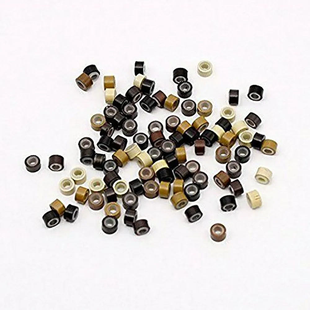 Набор для наращивания волос из 35 синтетических перьев 100 бусин плоскогубцы 1