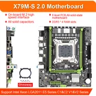 Материнская плата X79 M-S 2,0 LGA2011 USB2.0 PCI-E NVME M.2 SSD поддержка памяти REG ECC и процессора Xeon E5 DDR3 * 4 слота ОЗУ