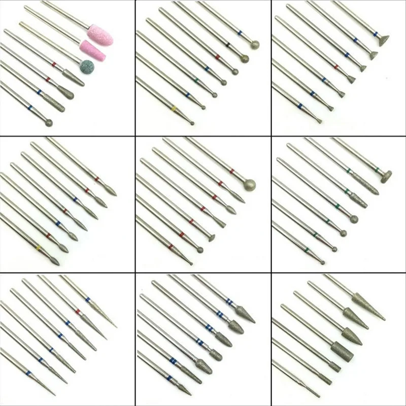 

7pcs/Set Nail Drill Bits Tungsten Steel Cutters for Manicuring Cuticle Burr Milling Cutter for Pedicure Nails Manicure Tools