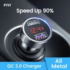 Автомобильное зарядное устройство FIVI, 2xUSB-A, 27 Вт, 2.4A