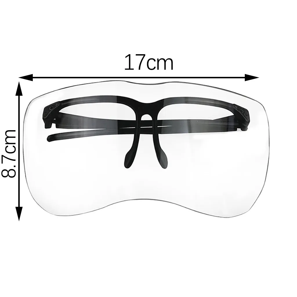 Взрослые очки в большой оправе костюм для косплея белый прозрачный женский и