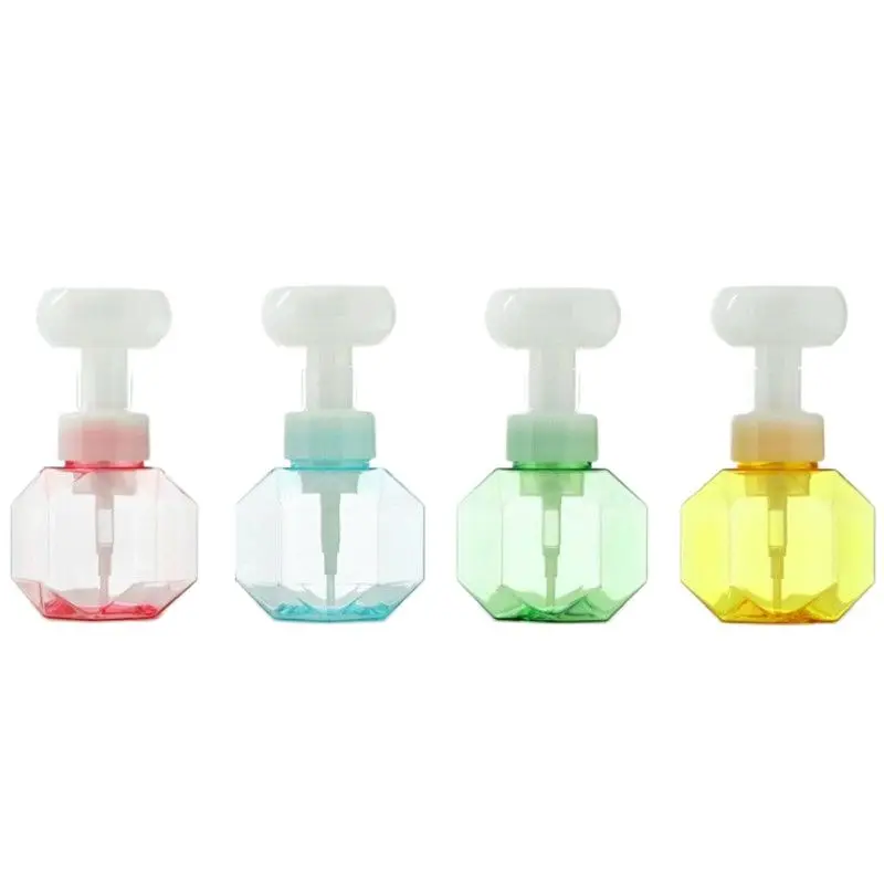 

300 ml Dispensing Bottles Flower-shaped Bubble Hand Soap Bottle Facial Cleanser Sub-Bottle Separate Bottling Face Washing Bottle