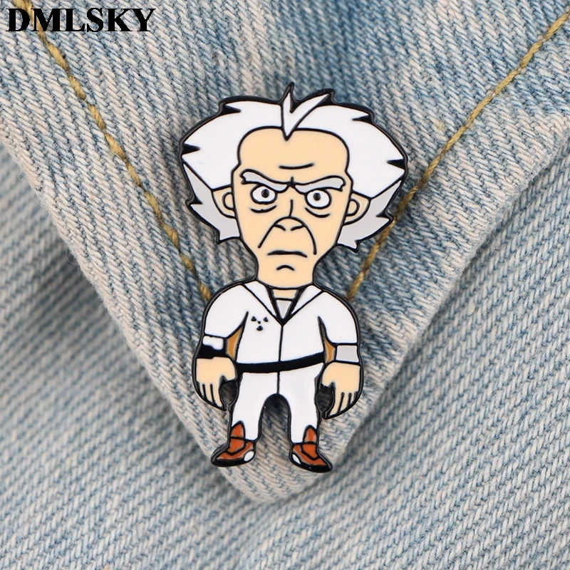 DMLSKY Мужская модная брошь мультяшная фигурка металлические булавки для рюкзака