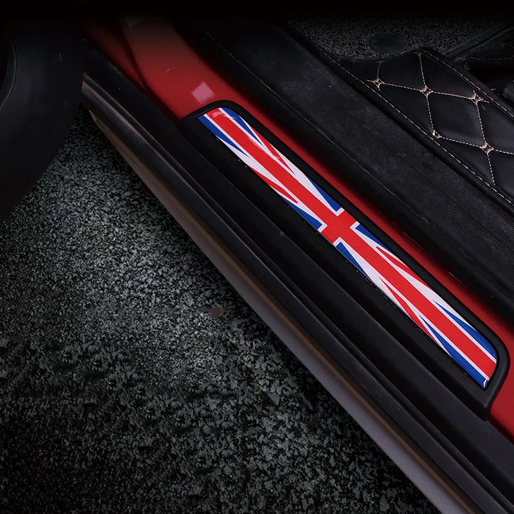 Эпоксидная наклейка на порог двери для стайлинга автомобиля 1 комплект протектор