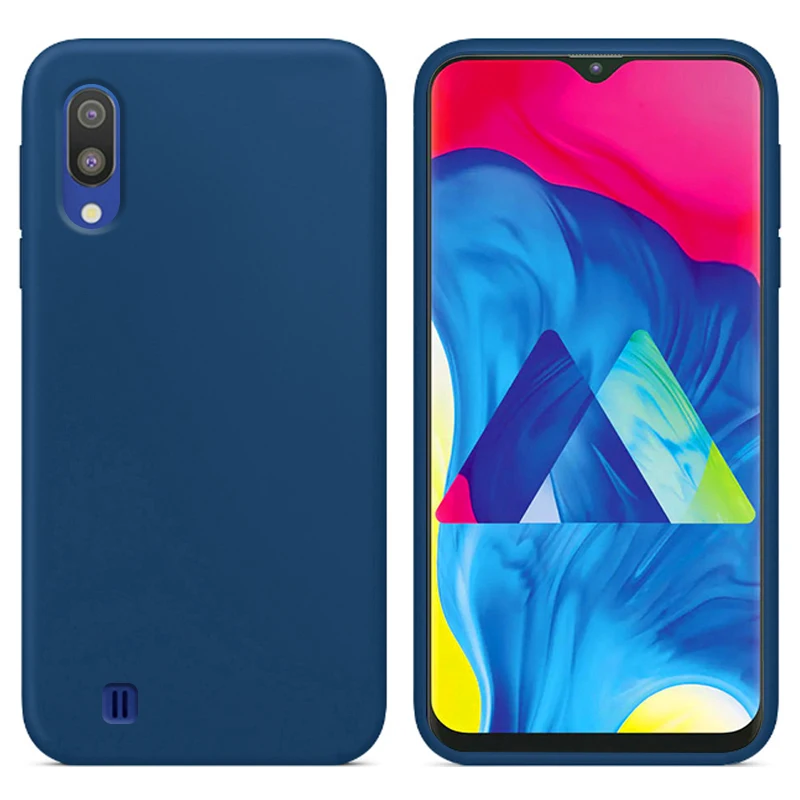Роскошный жидкий силиконовый чехол для samsung Galaxy M10 мягкая задняя крышка сотового